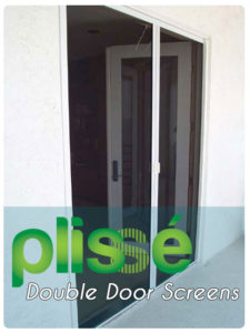 Plisse Retractable Screens for Double Doors Gallery