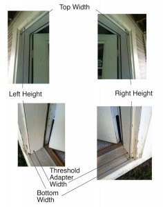 How to Take Pictures to Measure for a Plisse Retractable Door Screen