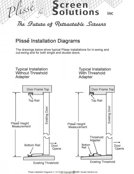 Plisse-Retractable-Screen-Threshold-Adapter-Installation-Diagram