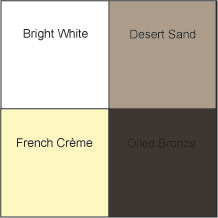 Color Chart of Standard Colors