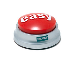 Easy Button (Image Courtesy of Jason Gulledge on Flikr)