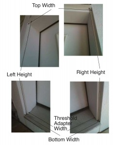 How to Take Pictures to Measure for a Plisse Retractable Door Screen 2