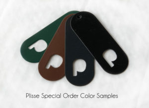 Plisse Retractable Screen Door Special Order Color Samples